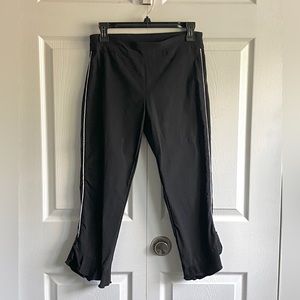 ATTYRE NEW YORK black trousers with white stripe